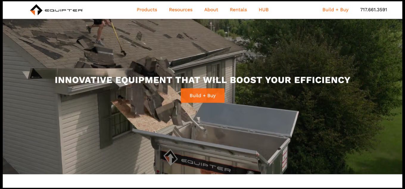 6 empresas de techado que utilizan el Equipter RB4000 en sus sitios web