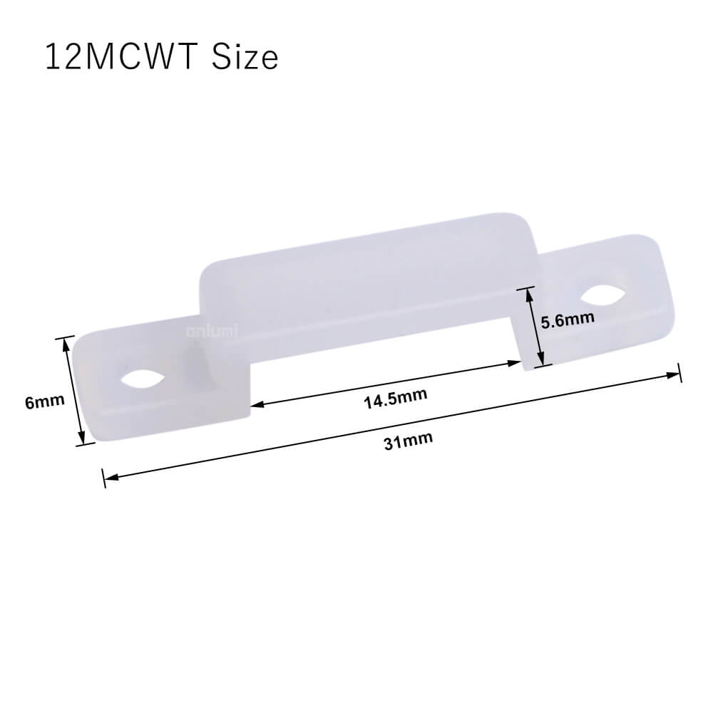IP67 IP68 LED Strip Mounting Clips 6