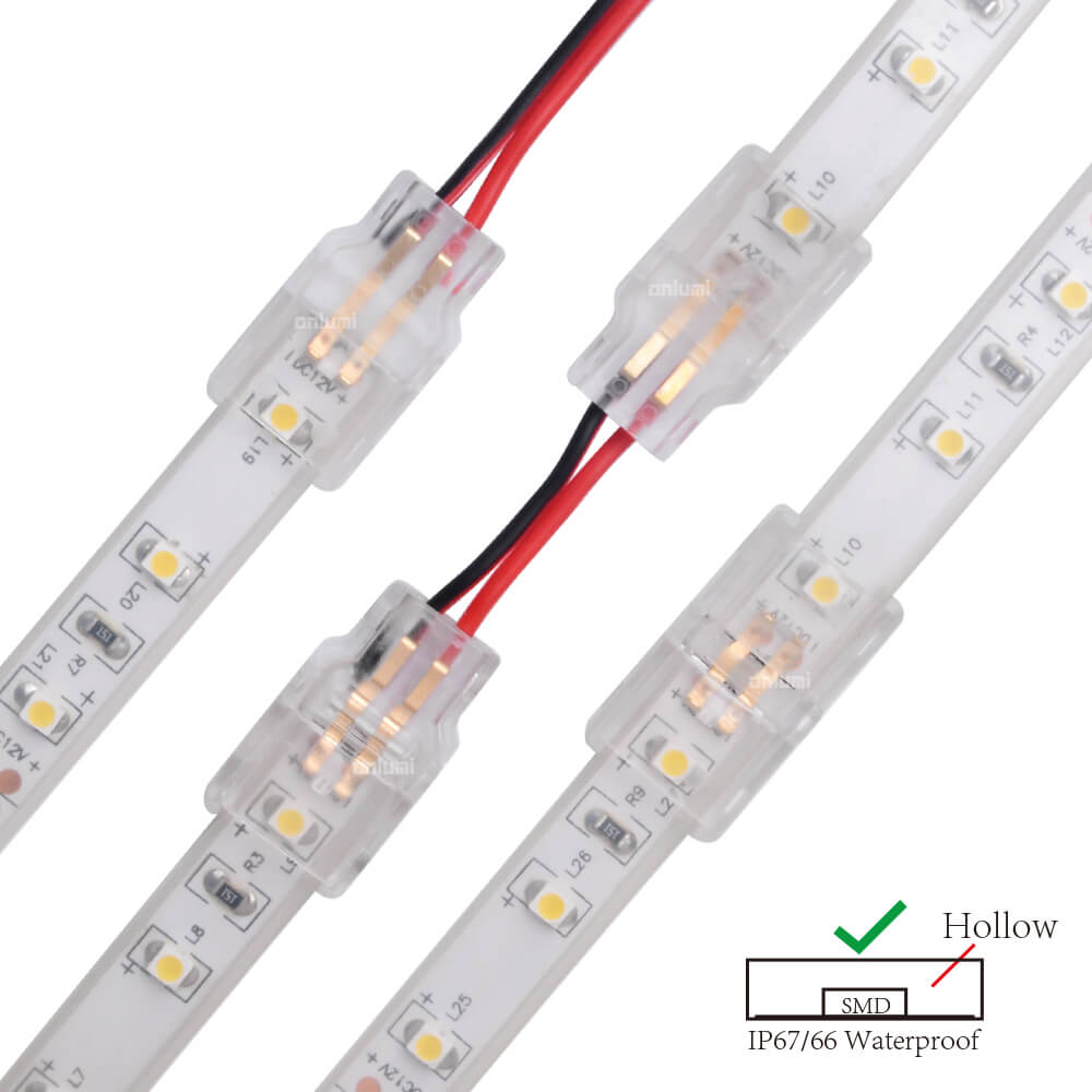 8mm PCB / 10mm Tube 2 Pins for IP67 SMD Mono