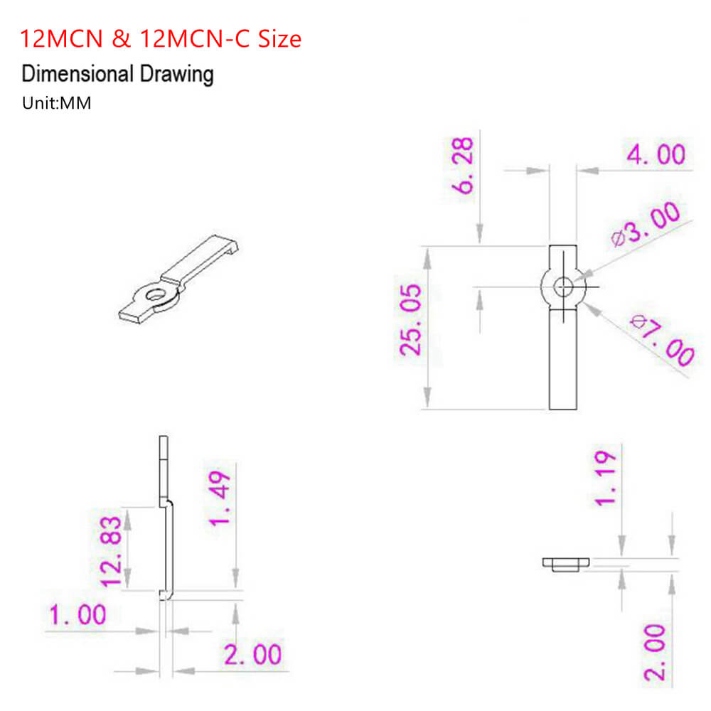 Screw-On IP20 LED Strip Mounting Clips 4