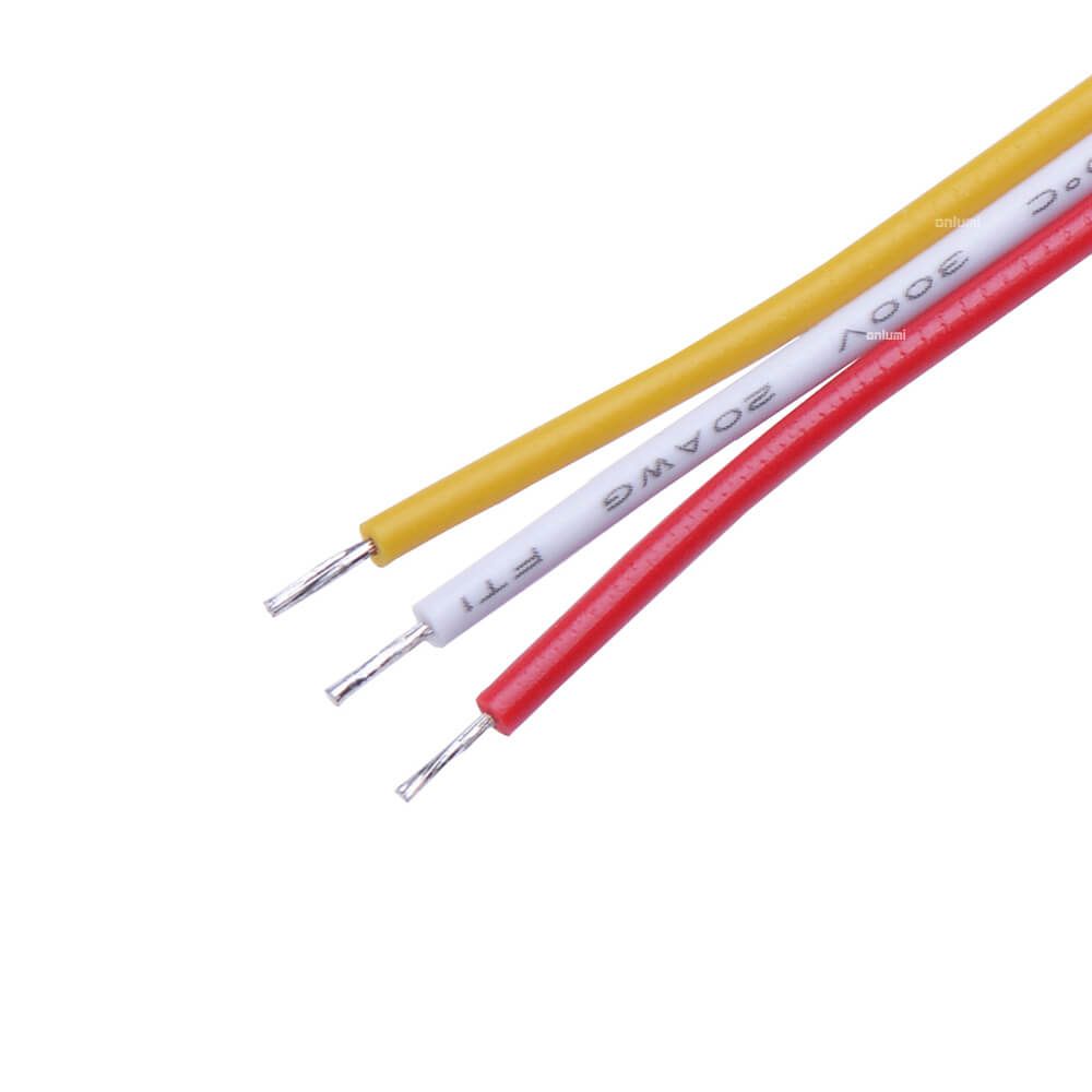 3 Pins PVC Red-White-Yellow 1007 Multiple Package