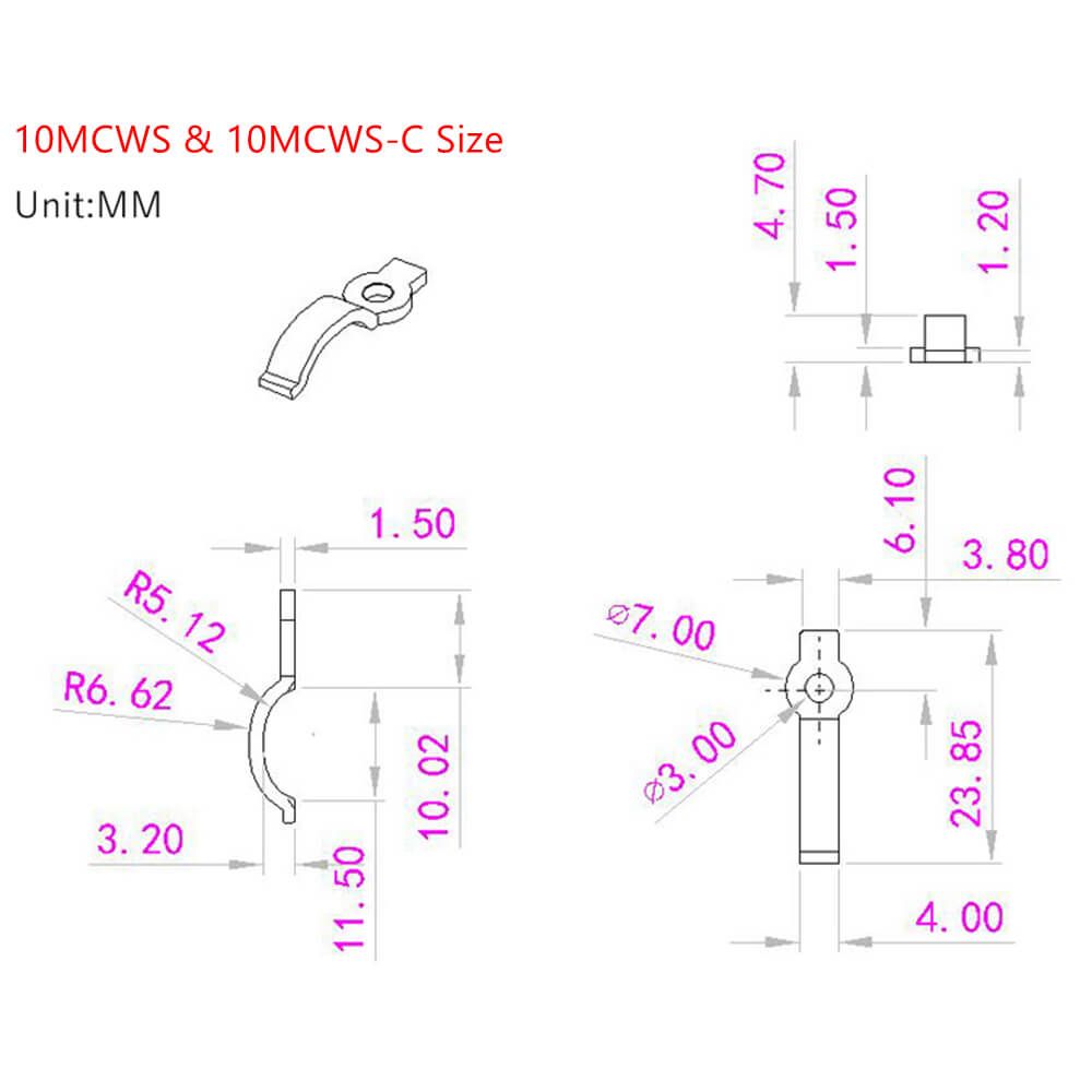 Screw-On IP65 LED Strip Mounting Clips 3
