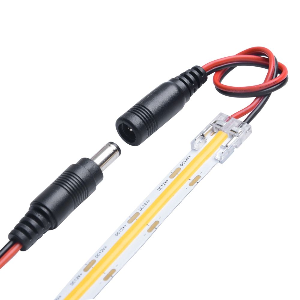 10mm 2 Pins LED Strip Connector for SMD/COB Mono-Beetle Clip Invisible 2