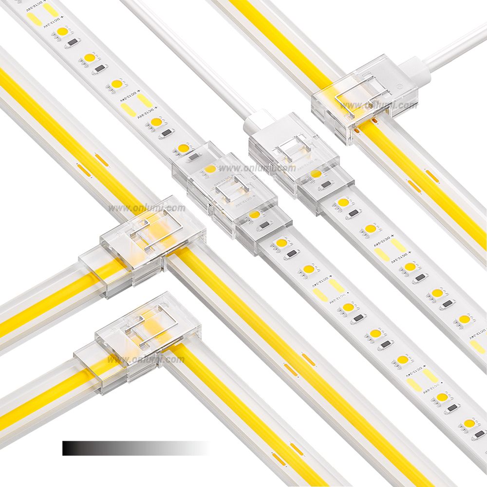10mm/12.5mm 2 Pins Outdoor LED Strip Connector for SMD/COB Mono-Hippo-M Solid Pro