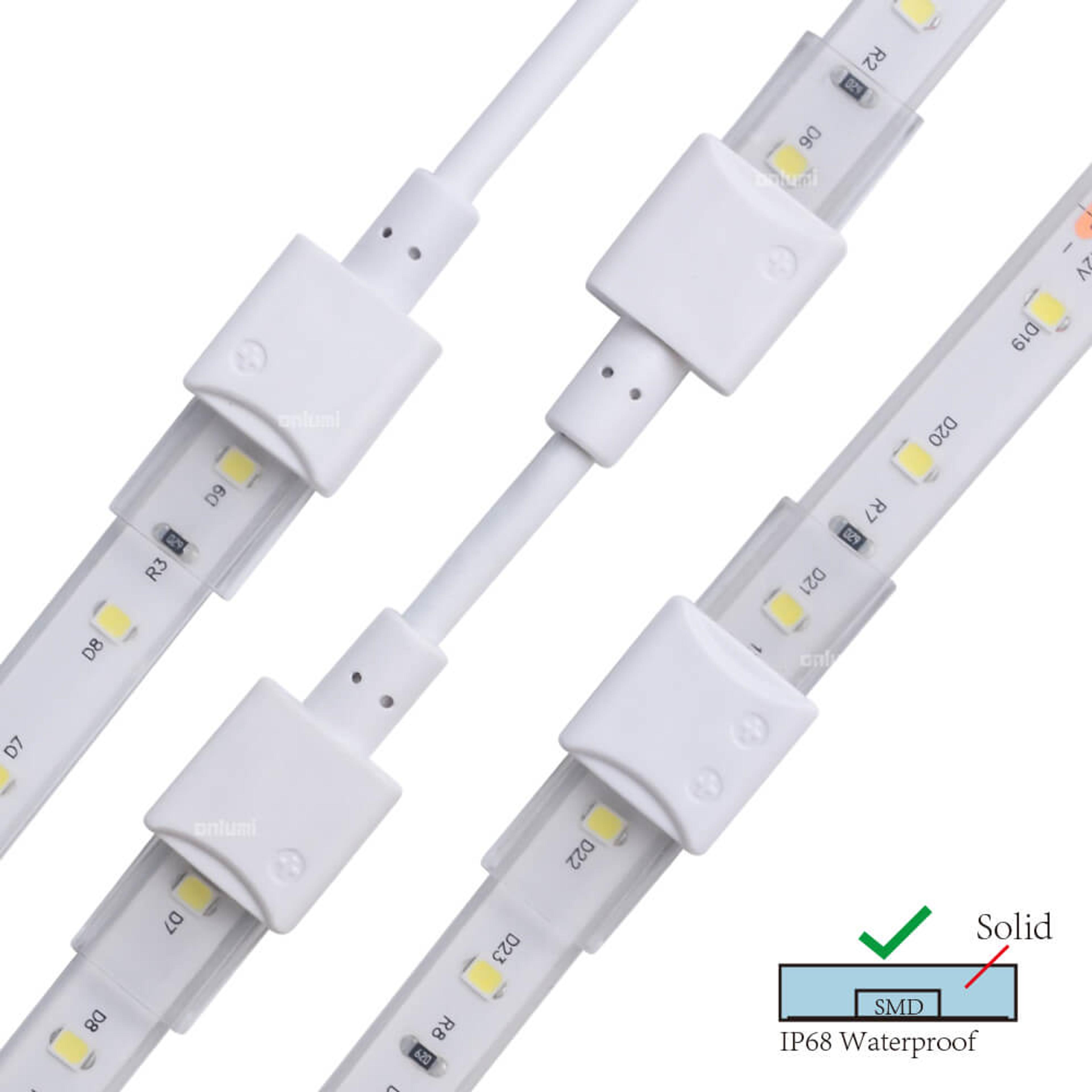 8mm PCB / 10mm Tube 2 Pins for IP67/IP68 SMD Mono