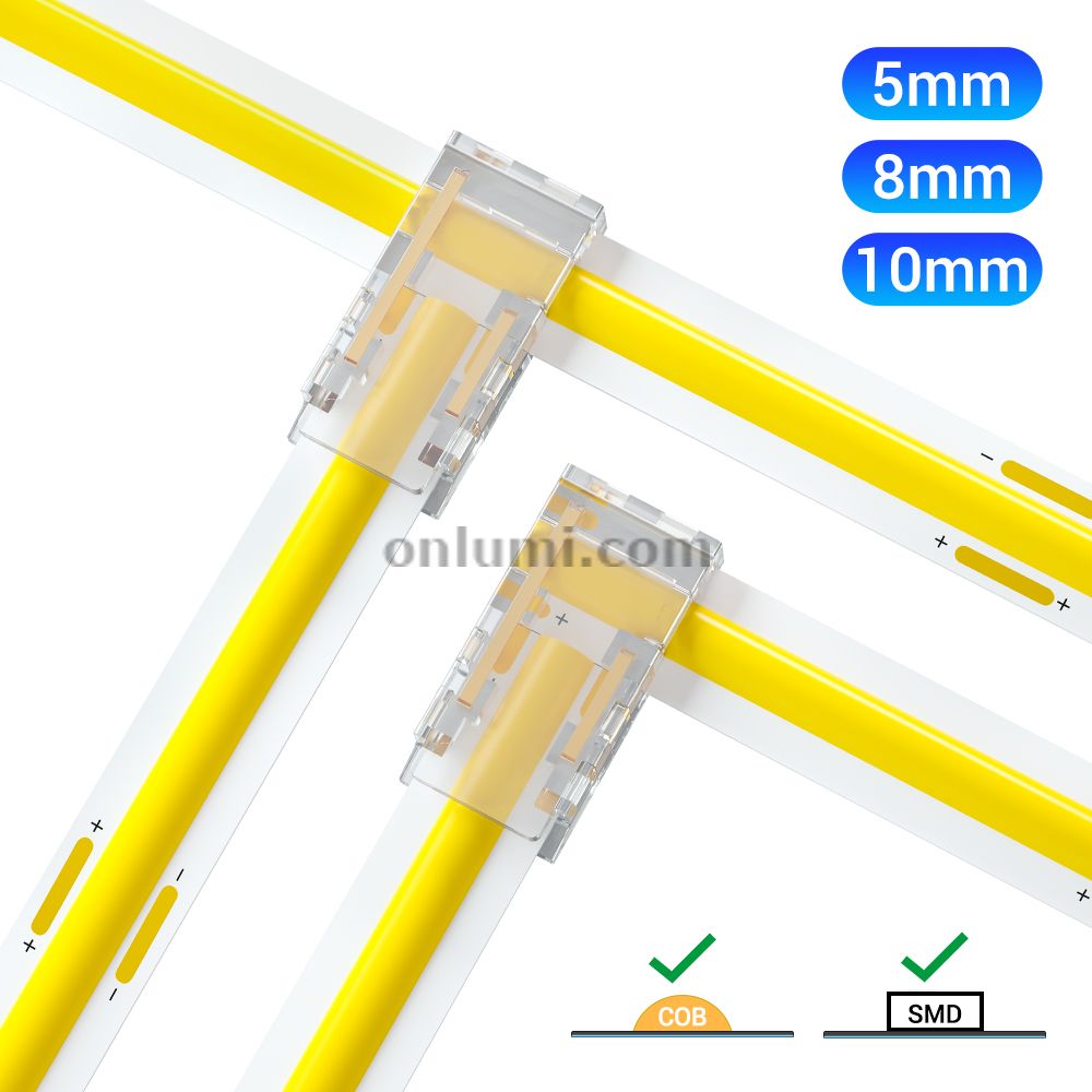 5mm 2 Pins LED Strip Connector for SMD/COB Mono-Hippo-M Mini 2