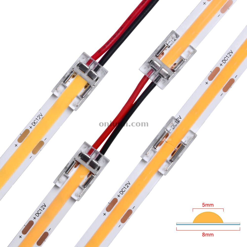 8mm 2 Pins for IP20 SMD/COB Mono