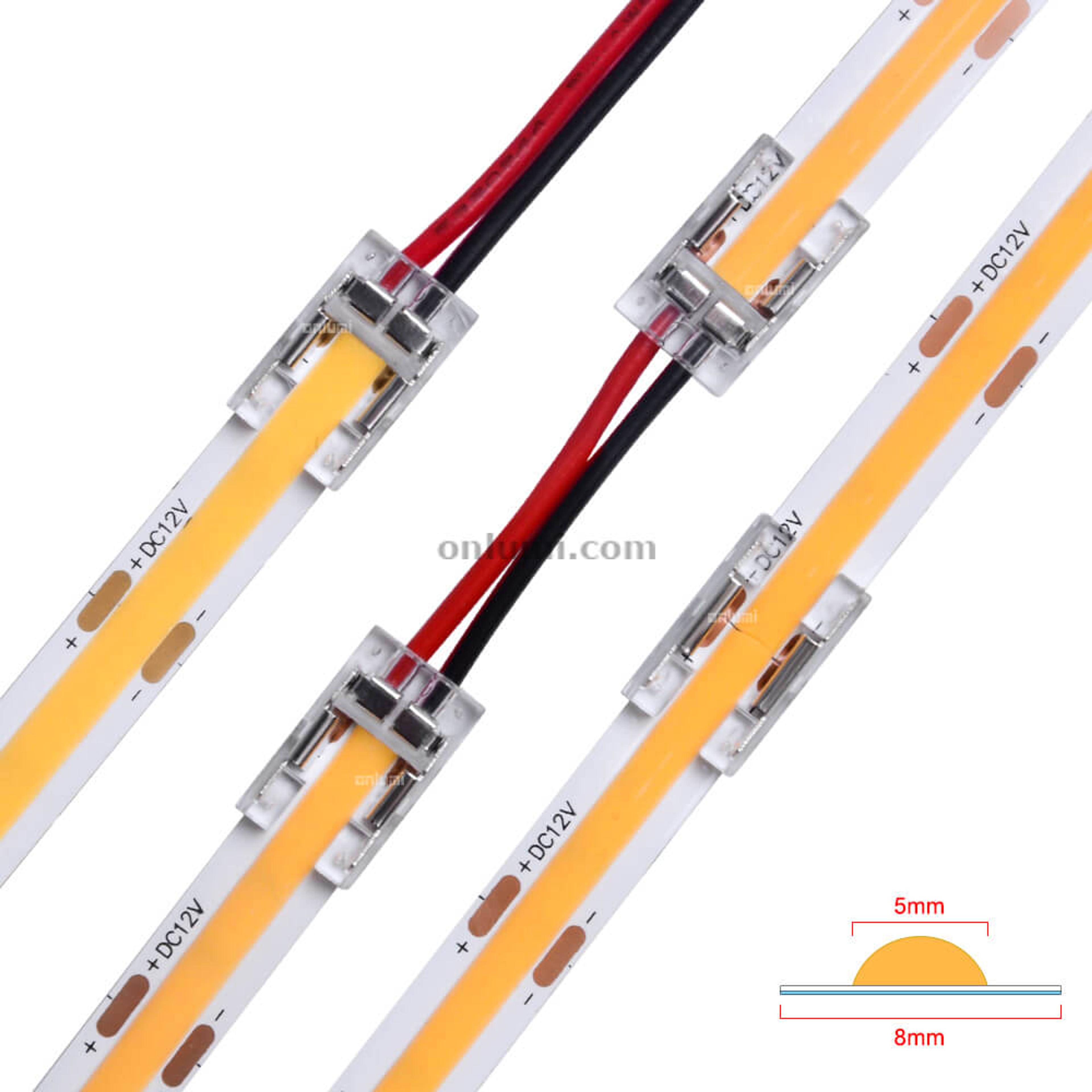 8mm 2 Pins for IP20 SMD/COB Mono