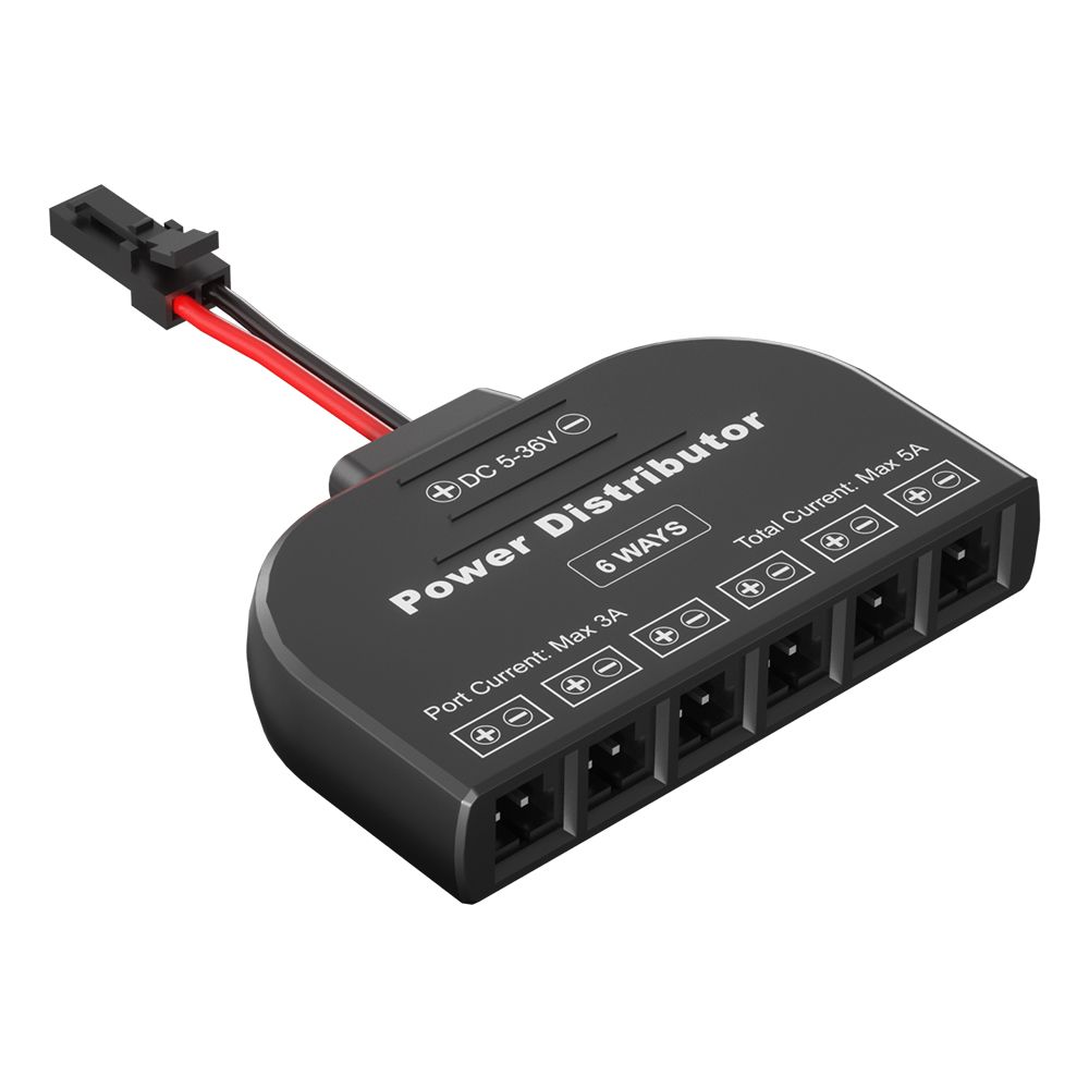 DST 2 Pins 6-Output Parallel Power Distributor for ON2.54 (L813) Plug