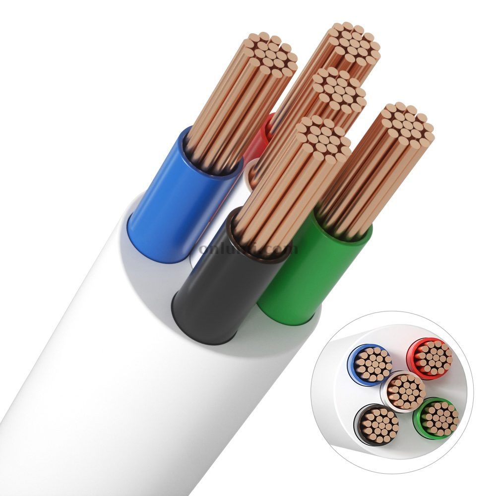 5 Pins PVC Black-Green-Red-Blue-White 2464 Multiple Package