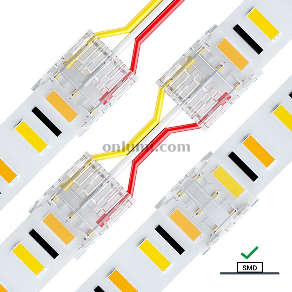 12mm 3 Pins LED Strip Connector for SMD CCT-Hippo-M Mini