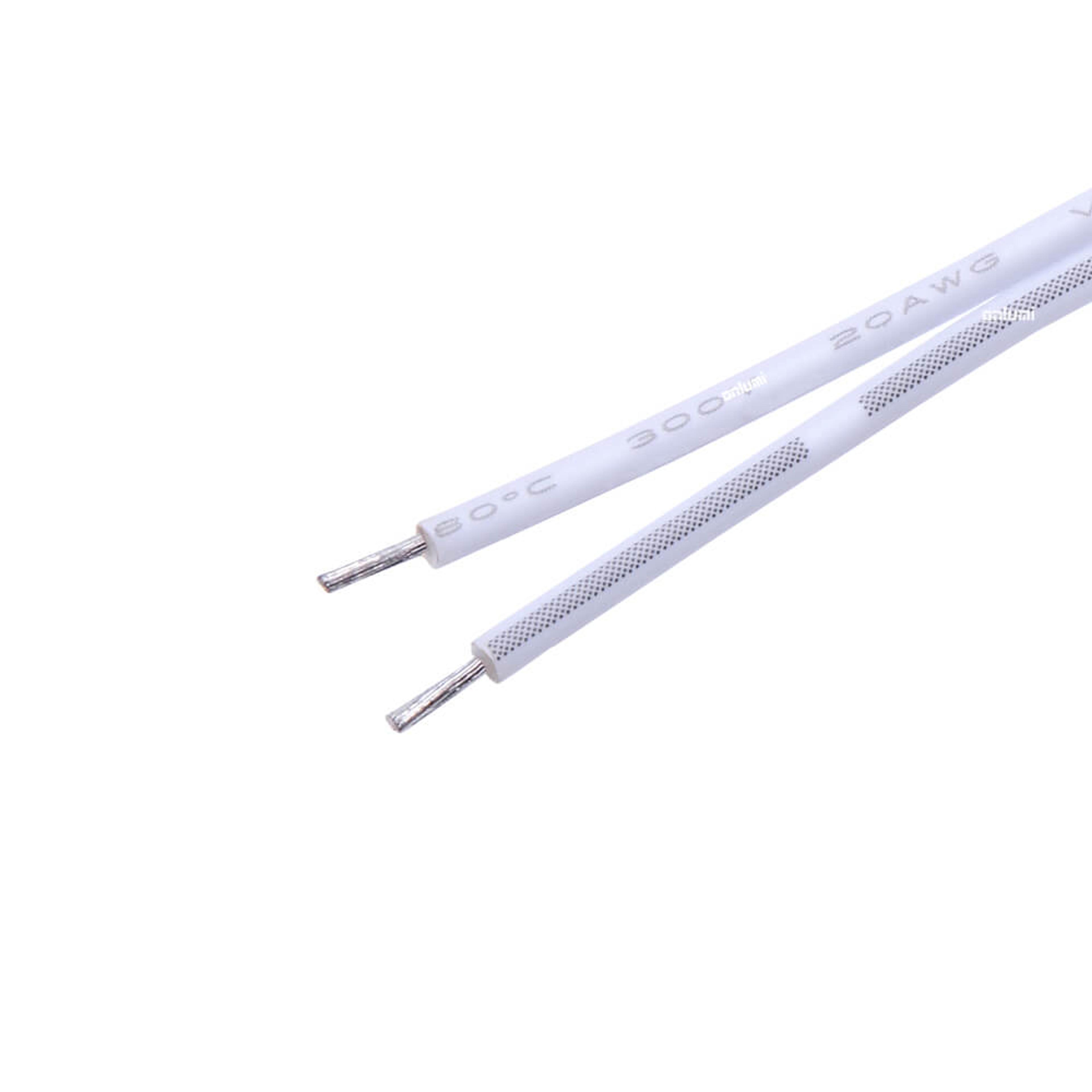 2 Pins PVC White-White 2468 Multiple Package