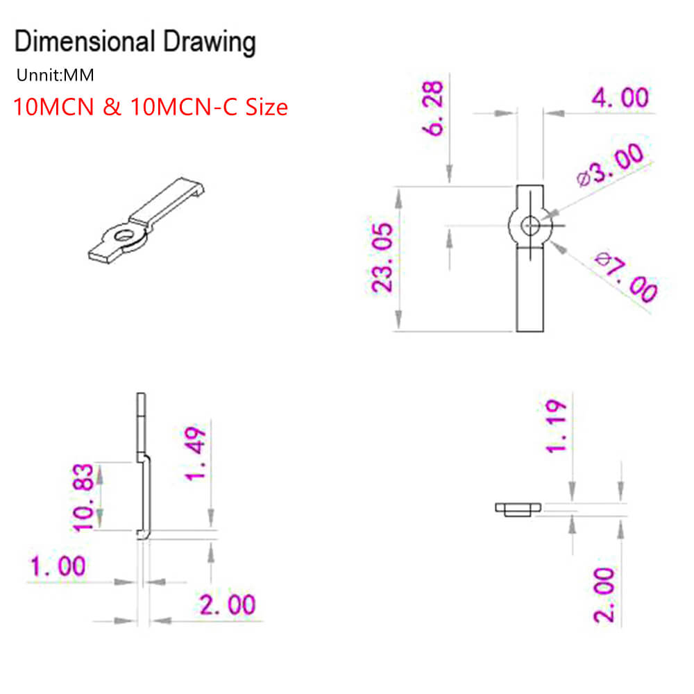 Screw-On IP20 LED Strip Mounting Clips 3