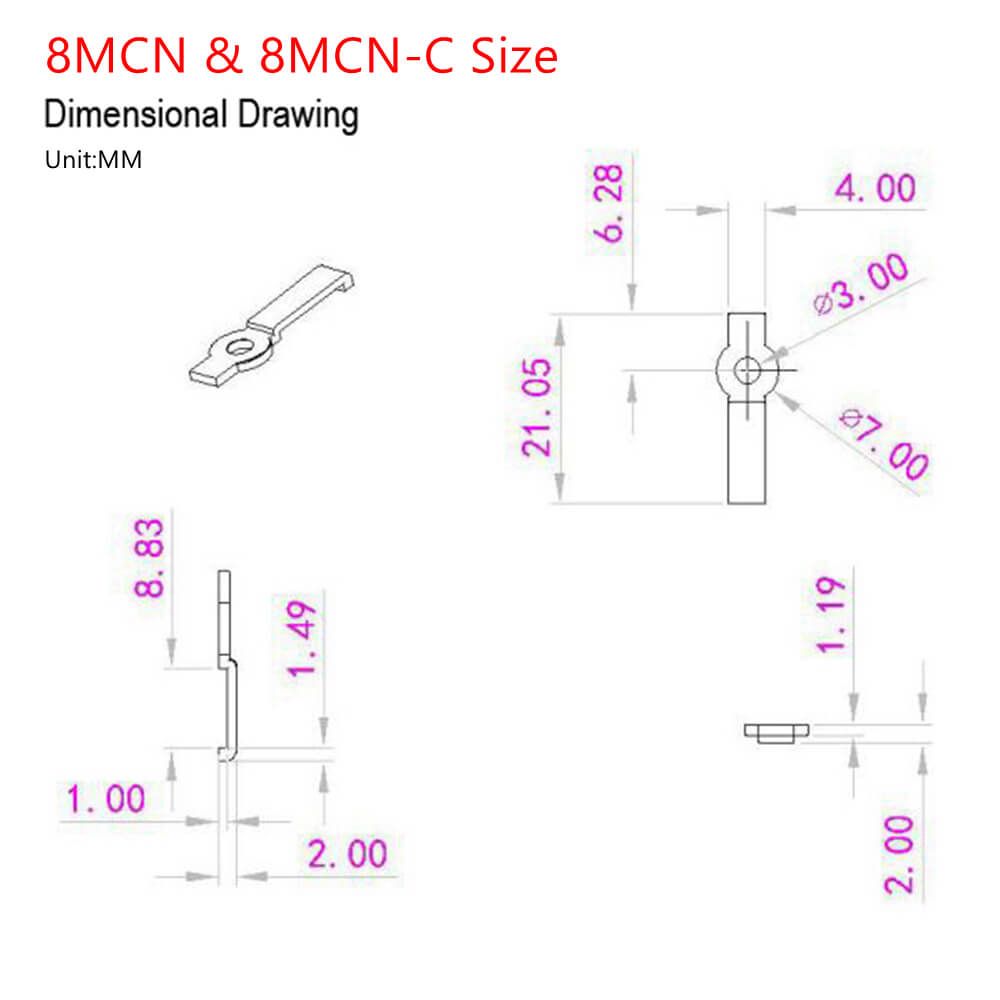 Screw-On IP20 LED Strip Mounting Clips 2