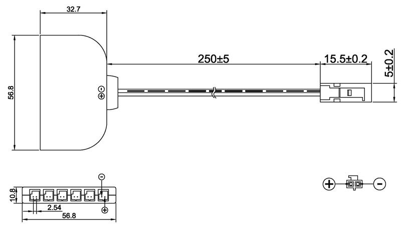 DST 2 Pins 6-Output Power Distributor for ON2.54 (L814) Plug 3